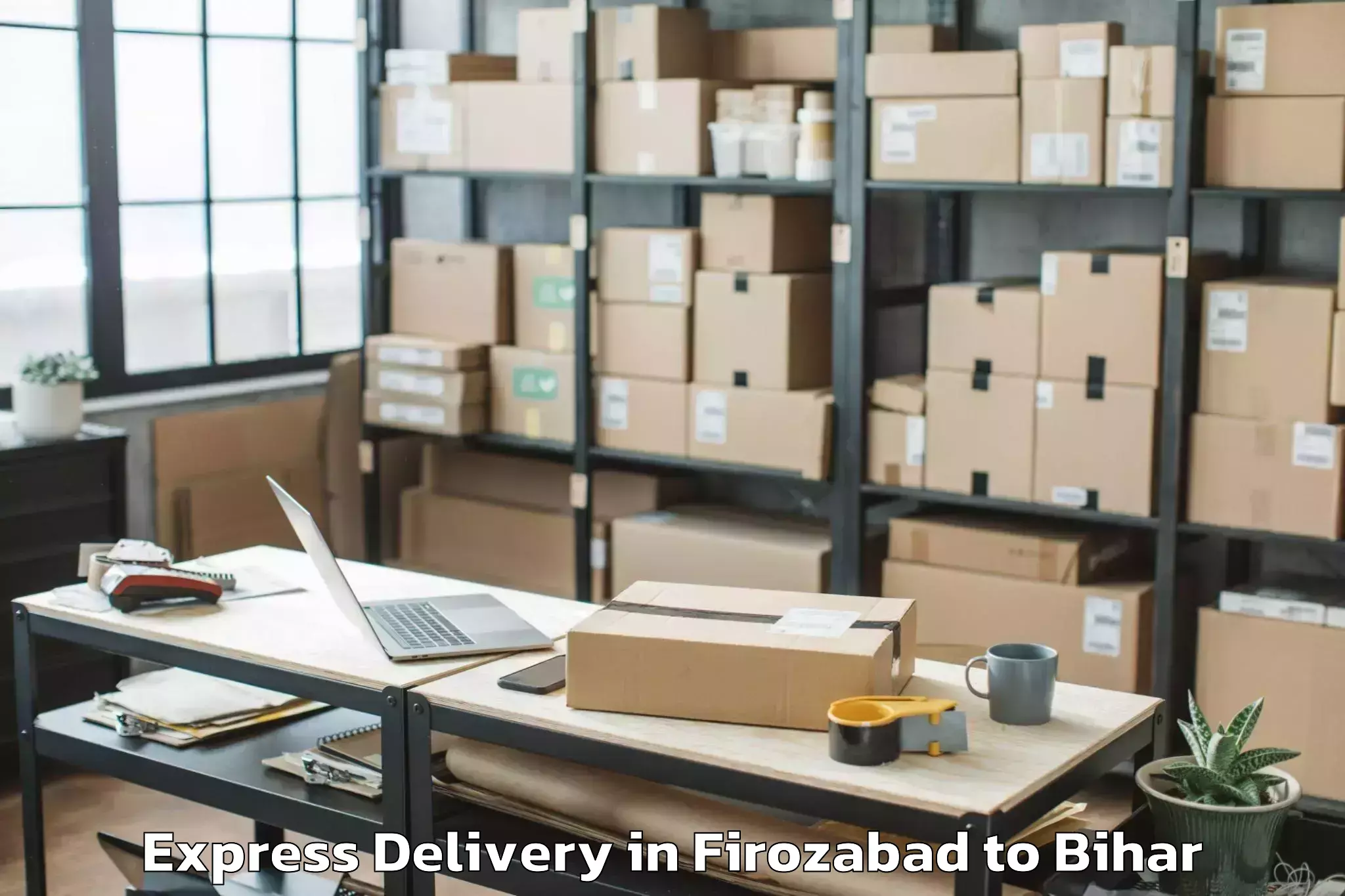 Top Firozabad to Kesariya Express Delivery Available